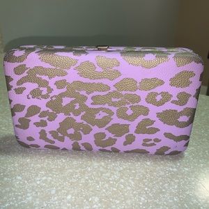 Mossimo faux leather hard clutch wallet